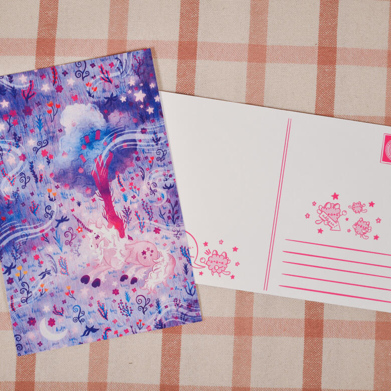 Princess Unicorn Postcard