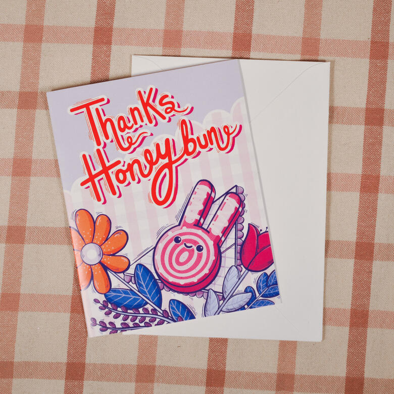 Thanks Honeybuns Greeting Card