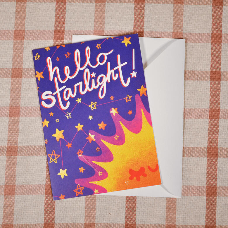 Hello Starlight Greeting Card
